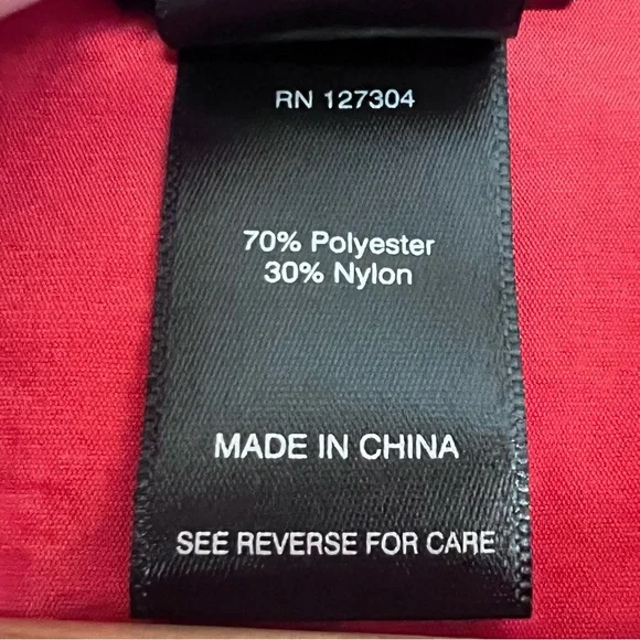 Ali Miles Crinkled Button Front Blouse Bright Coral Pink Collared Women’s Small‎ - Picture 5 of 10